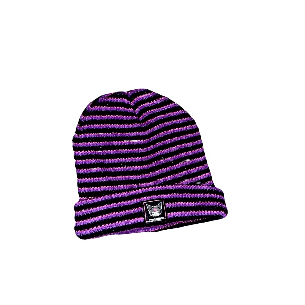 Kuromi Striped knit Beanie